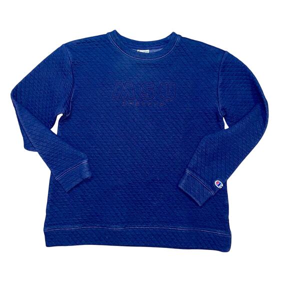 Champion Michigan State University MSU Men’s Crewneck Sweatshirt Blue Size S - Picture 1 of 8